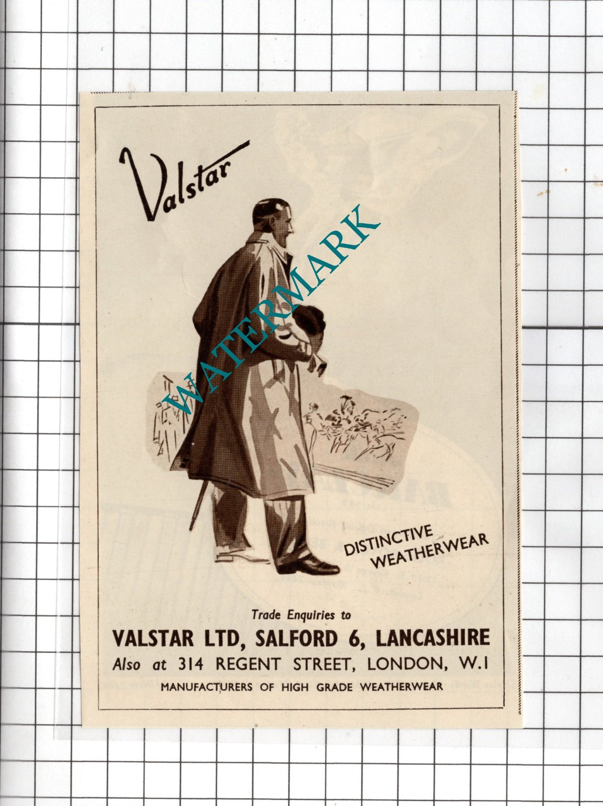 Valstar Ltd Salford Lancashire Advert -   1950 Small  Clipping