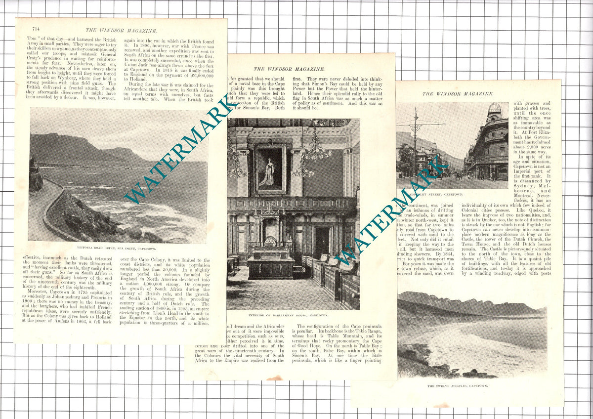 Capetown Naval Base Simonstown - 1907 Article / Print