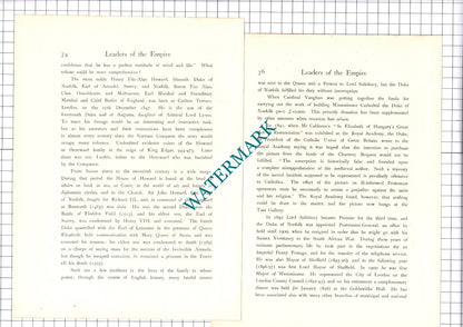 Henry Fitz-Alan Howard The 15th Duke of Norfolk  - c.1920 Print / Article