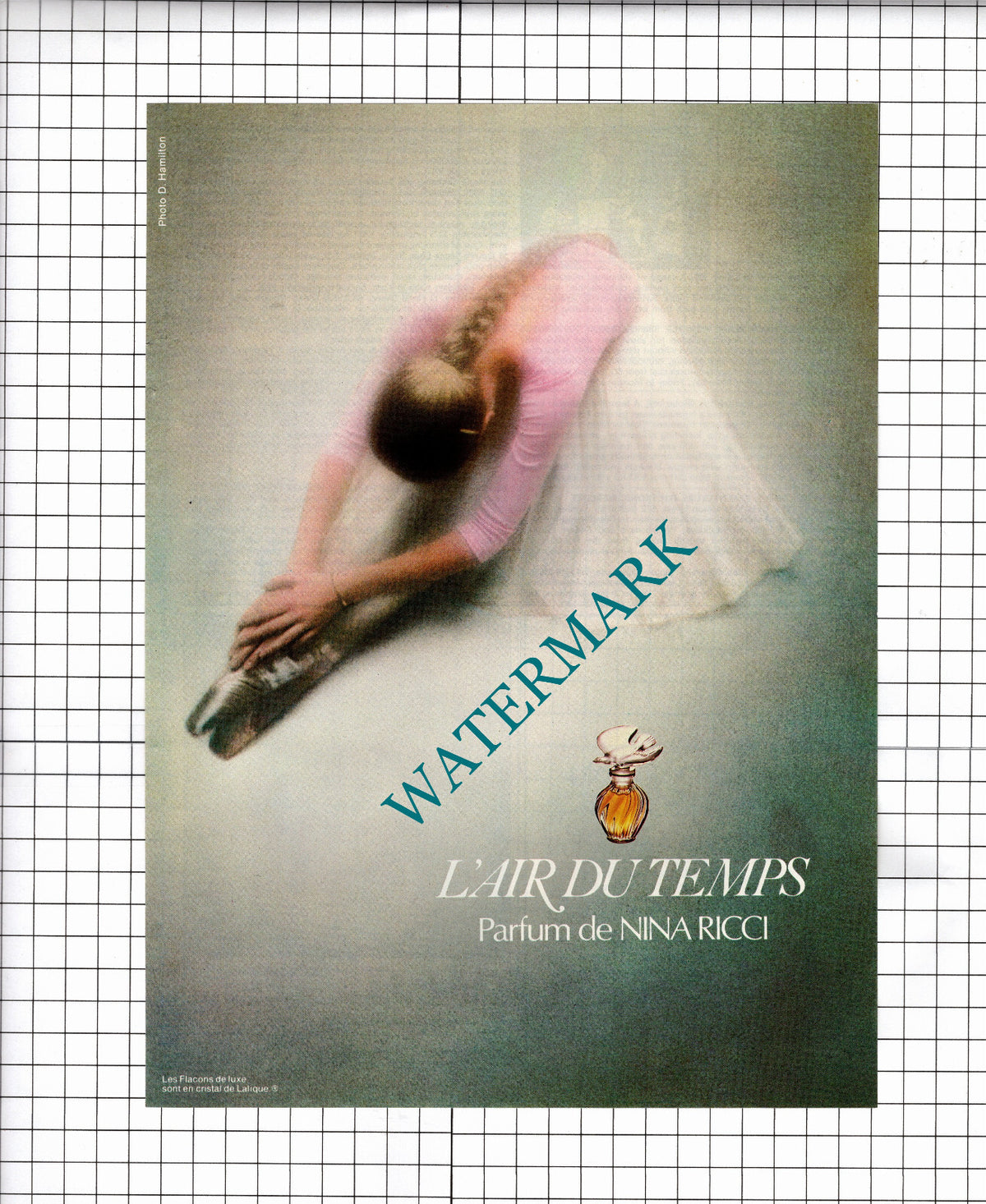 L'Air Du Temps Nina Ricci Parfum VINTAGE ADVERT - 1980