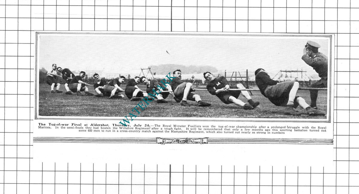 The Royal Munster Fusiliers  Aldershot -  1913 Clipping