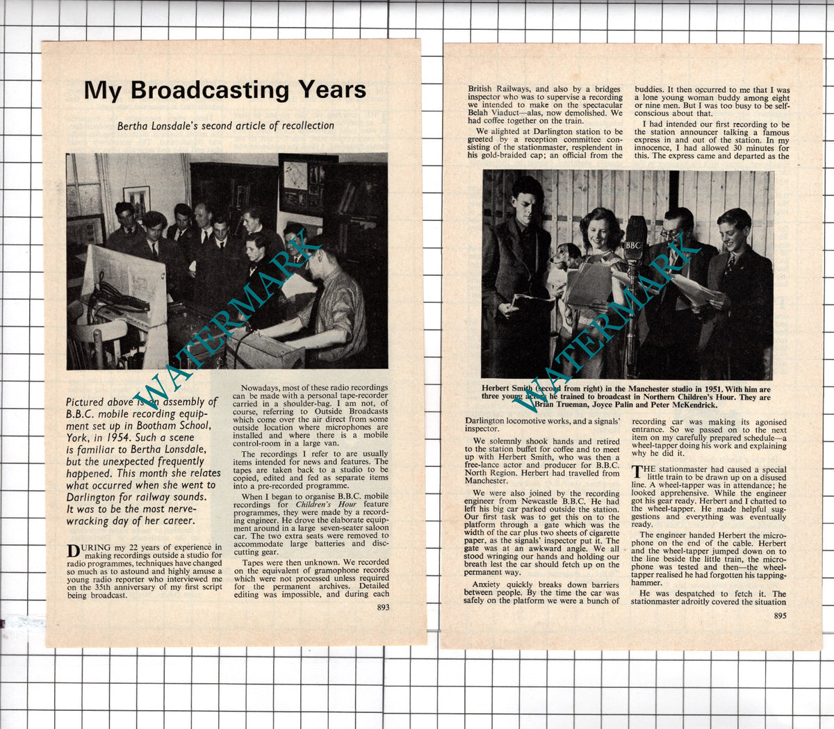 Bertha Lonsdale  - 1974 Small Article
