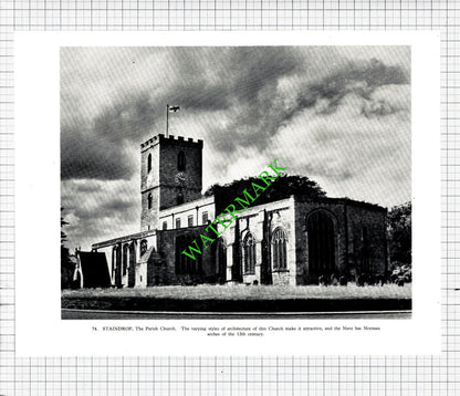 Staindrop County Durham / Barnard Castle - 1958 Cutting /  Print