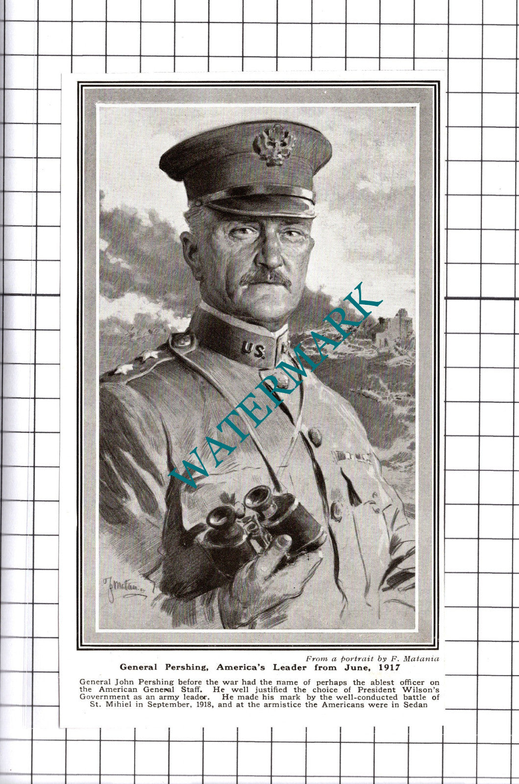 General John Pershing- 1919 Cutting