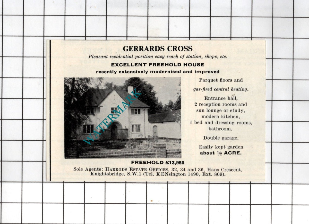 Gerrards Cross Buckinghamshire - 1967 SMALL House Advert