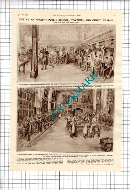Winchester College  - 1950 Article / Print