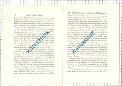 The Right Hon Viscount Kitchener of Khartoum -- c.1920 Print / Article