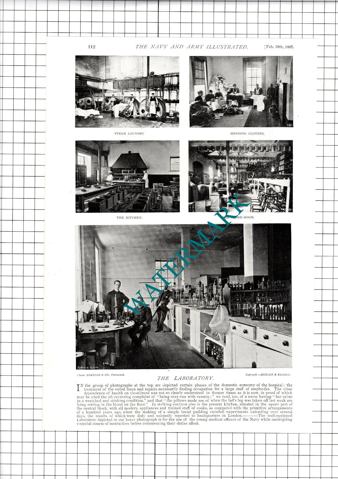 The Haslar Naval Hospital Duncan Hilston  Louisa Hogg  - 1897 Article