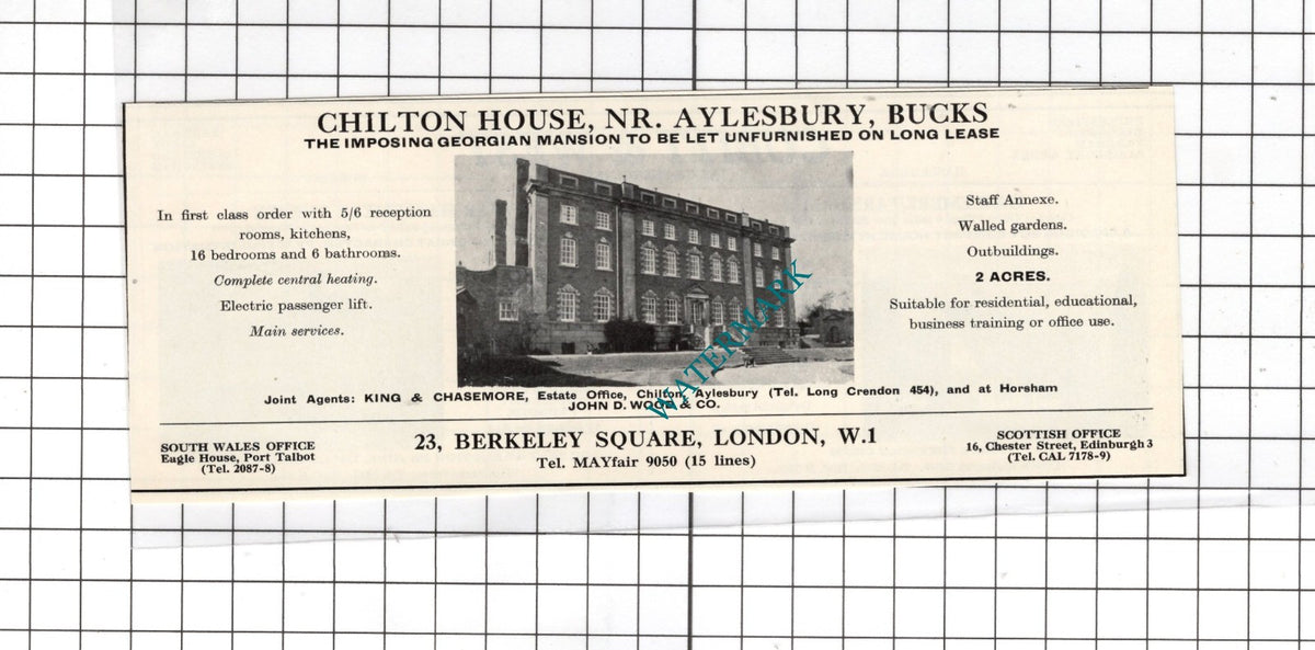 Chilton House Aylesbury Buckinghamshire  - 1967 House Advert
