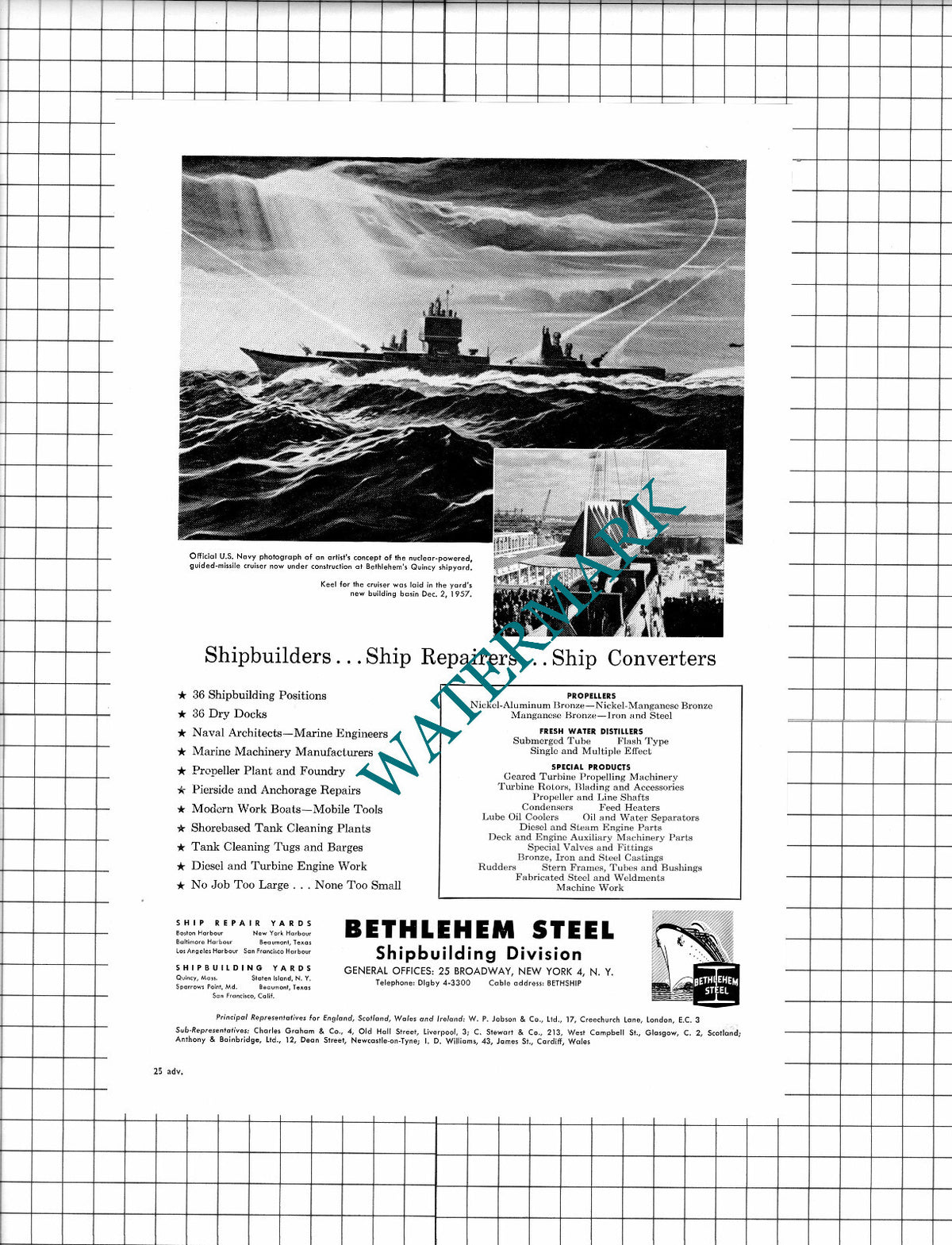 Bethlehem Steel New York Bethlehem Quincy Advert -1960 Clipping / Print