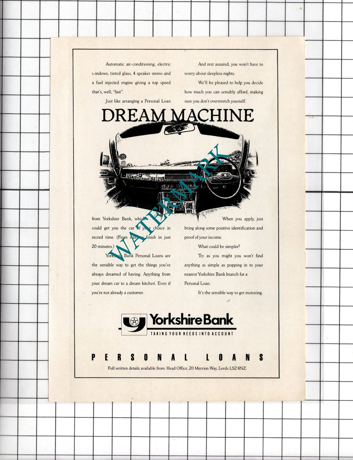 Yorkshire Bank Advert - 1989