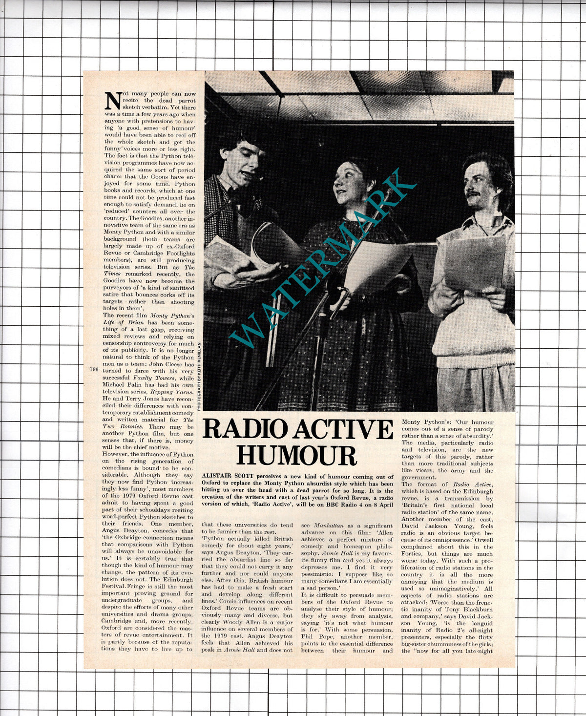 Radio Active Radio Series Phil Pope David Jackson Young  - 1980 Article / Print