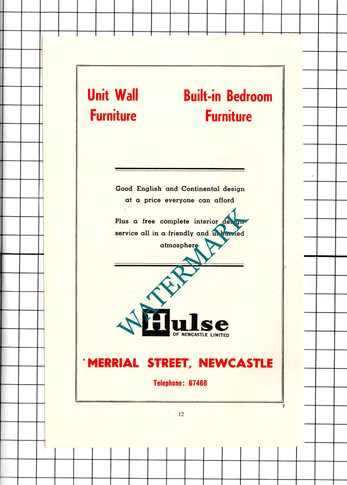 Hulse Of Newcastle Ltd Newcastle Under Lyme Advert- 1964 Clipping / Print