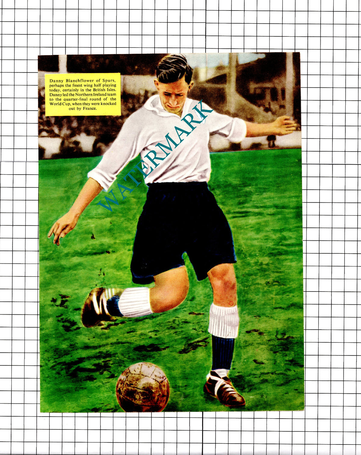 Danny Blanchflower Footballer - c.1958 Article