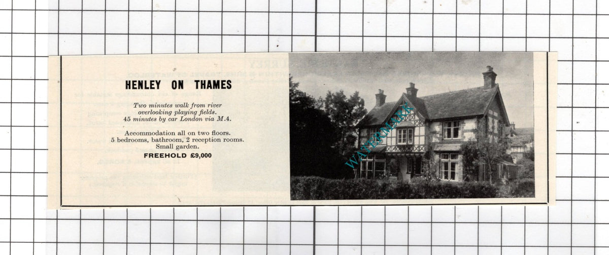 Henley On Thames / Ranmore Surrey - 1967  House Advert