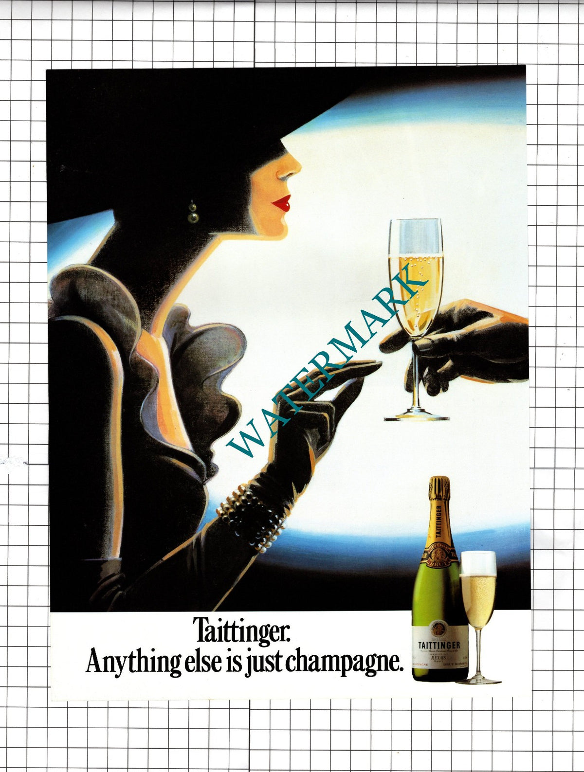 East Sussex National Golf Club / Taittinger Champagne  - 1990 Advert