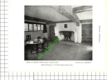 Croyde North Devon Oliver Hill Architect -  c.1920s Book Prints