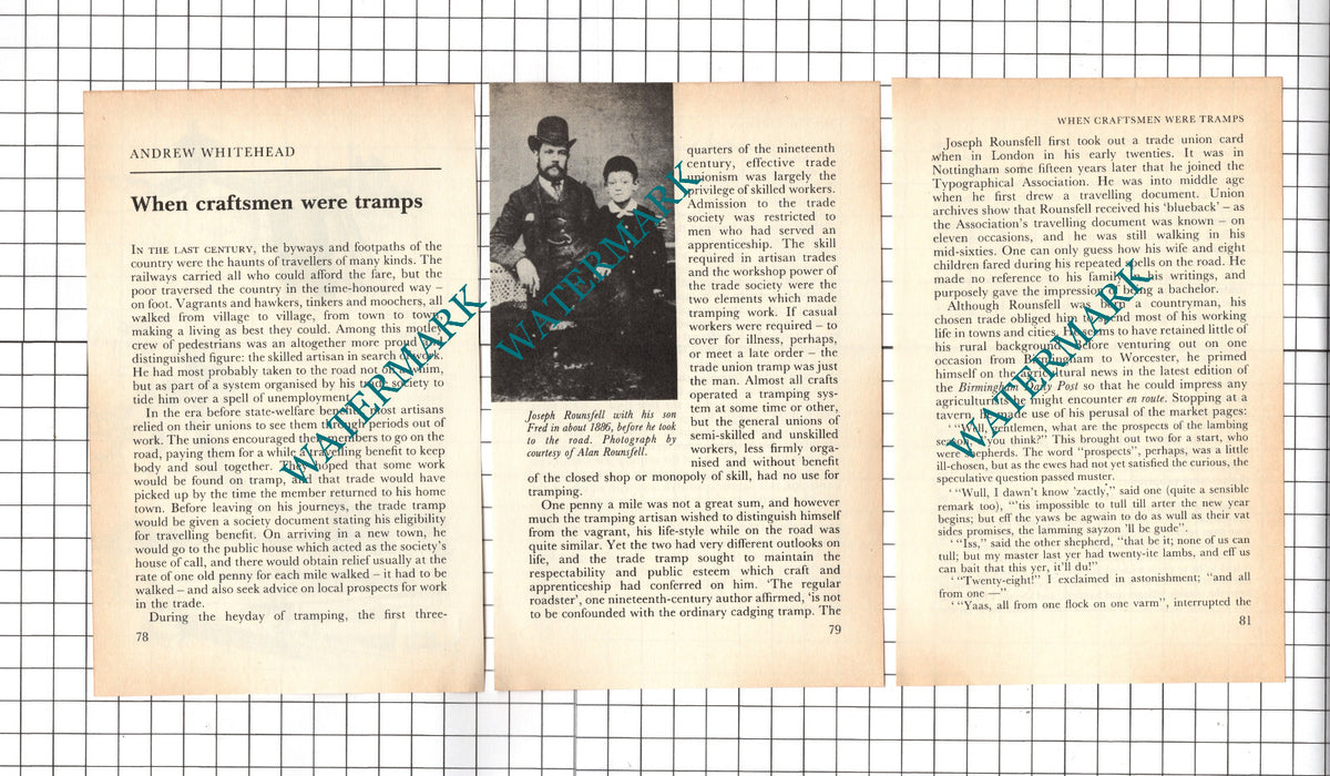Joseph Rounsfell Fred Rewe Devon  - 1983 Small Article