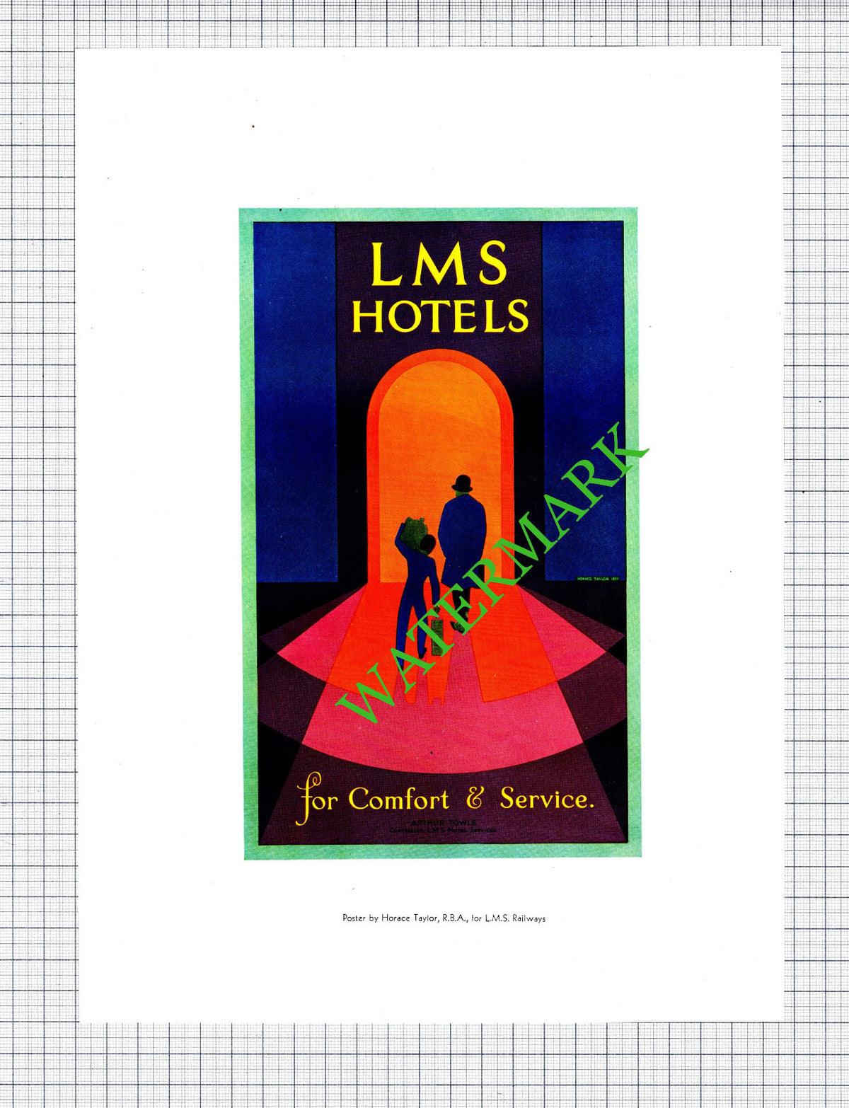 LMS Hotel Service Horace Taylor - 1930's Cutting / Print