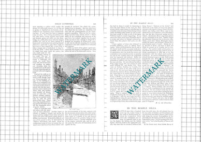 Wells Cathedral  England - 1890 Article