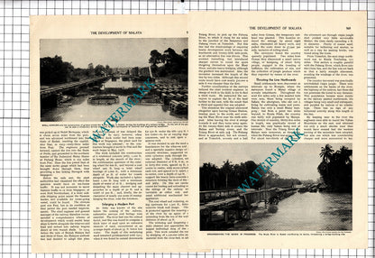 Malaya Malay State Railways - 1930's Article