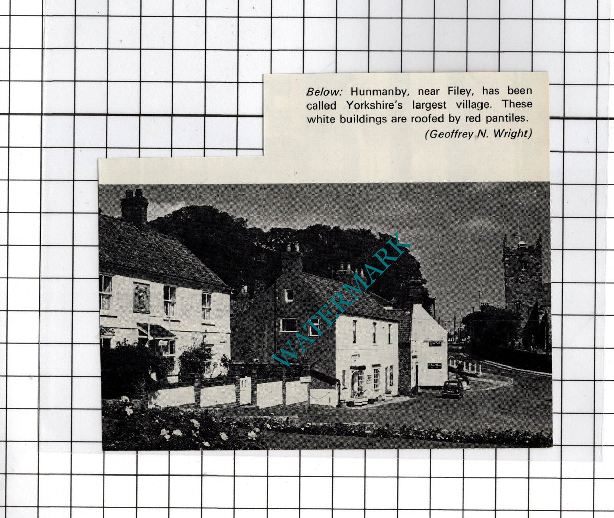 Hunmanby Filey Yorkshire  - 1976 Small Cutting
