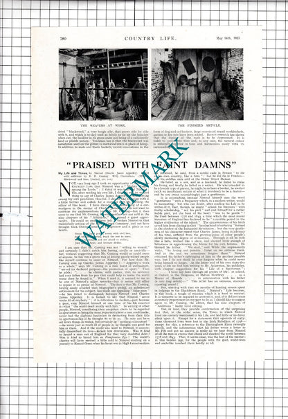 The Rush Carpets Of Norfolk - 1927 Article