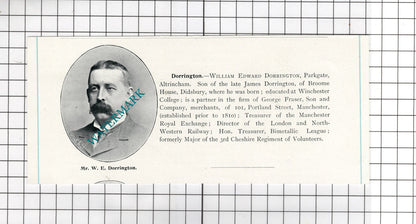 William Coates Levenshulme  /  William Dorrington Altrincham -  c.1900 Cutting