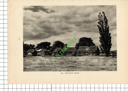 Chiddingfold Surrey Crown Inn / Dunsfold Green - 1947 Book Print