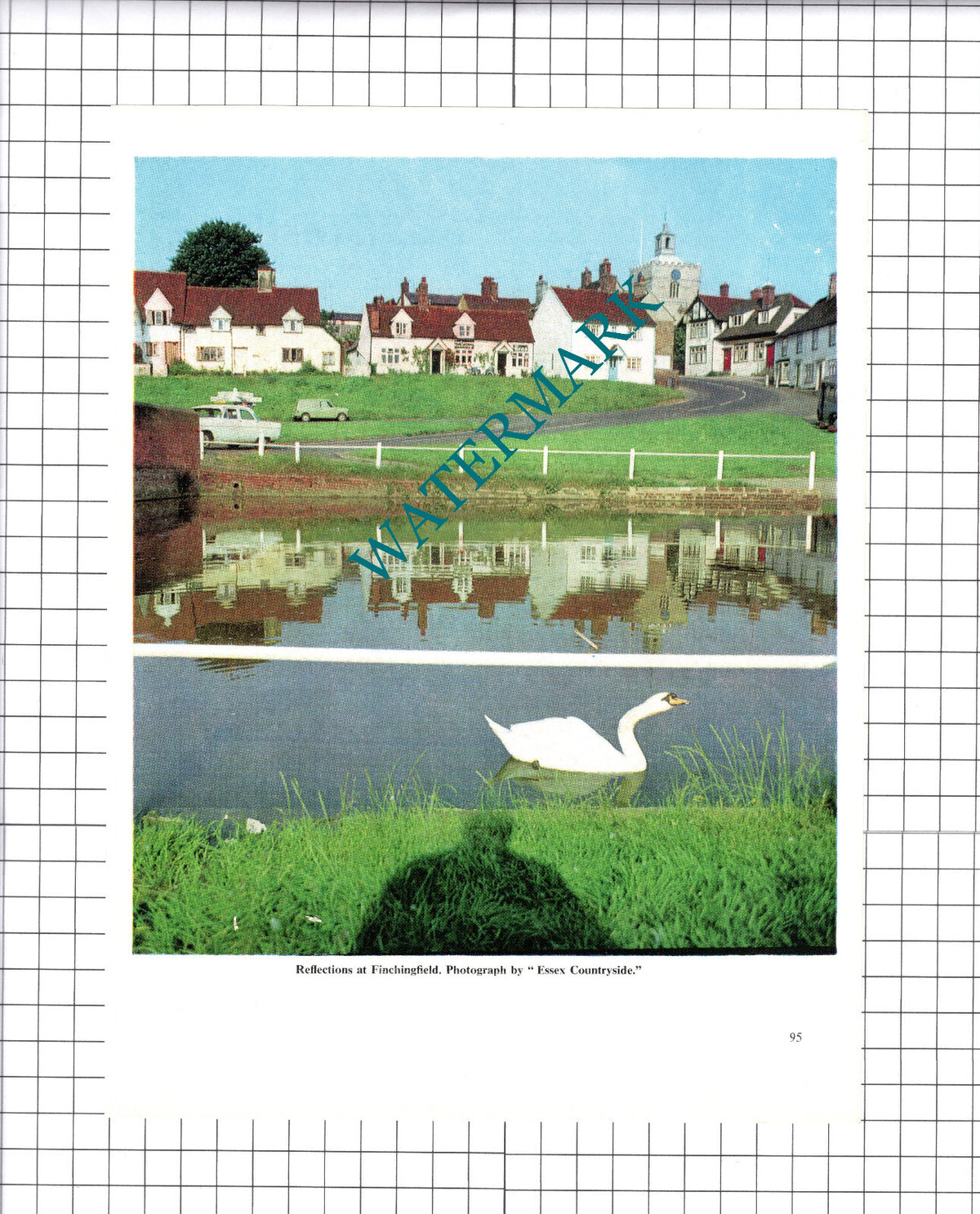 Finchingfield Essex -  1965 Cutting / Print