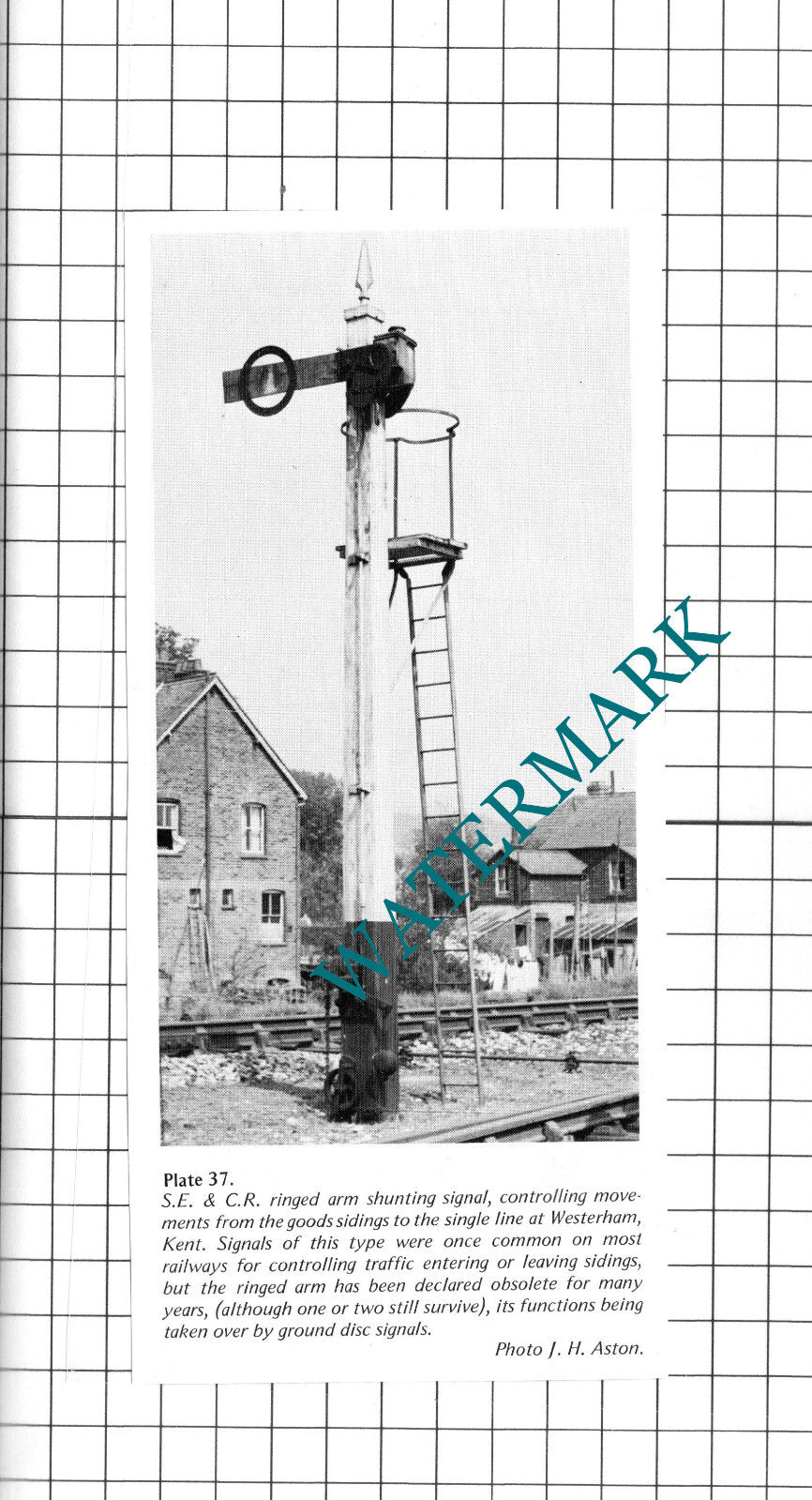 Westerham Kent Railway Signal -  1970's Clipping / Print