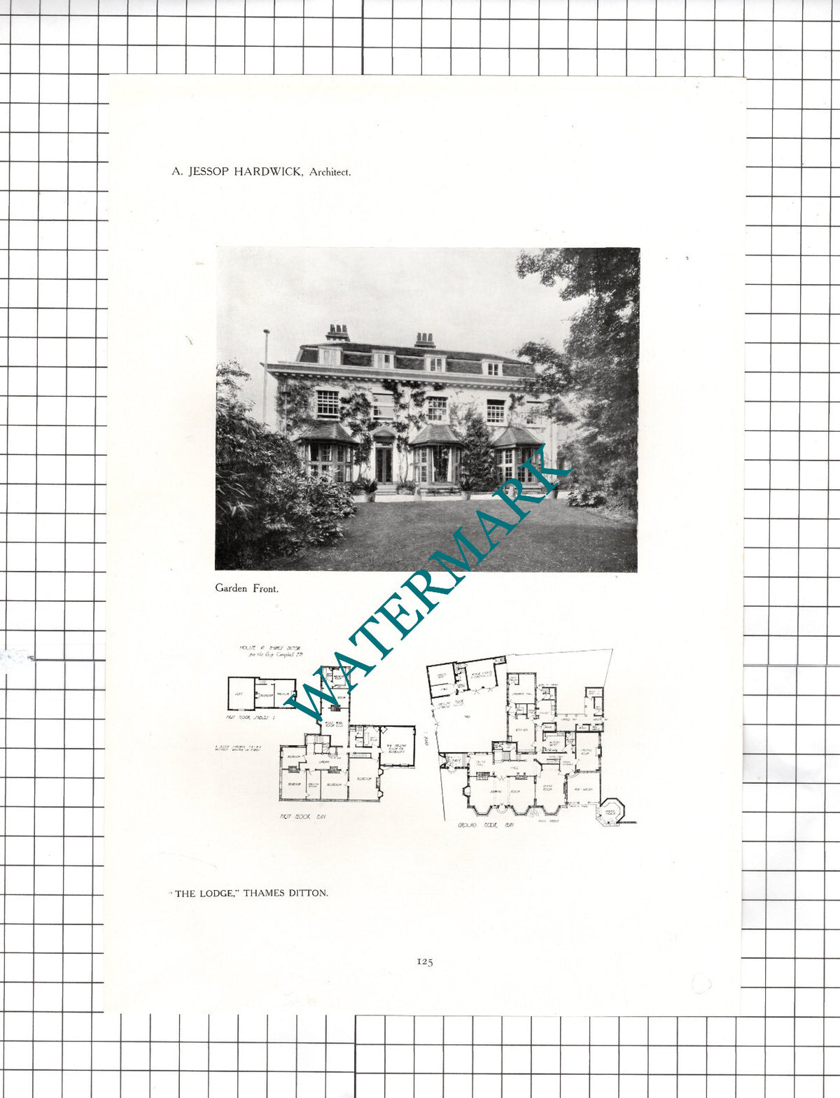 The Lodge Thames Ditton Surrey Jessop Hardwick Architect -  1911 Article / Print