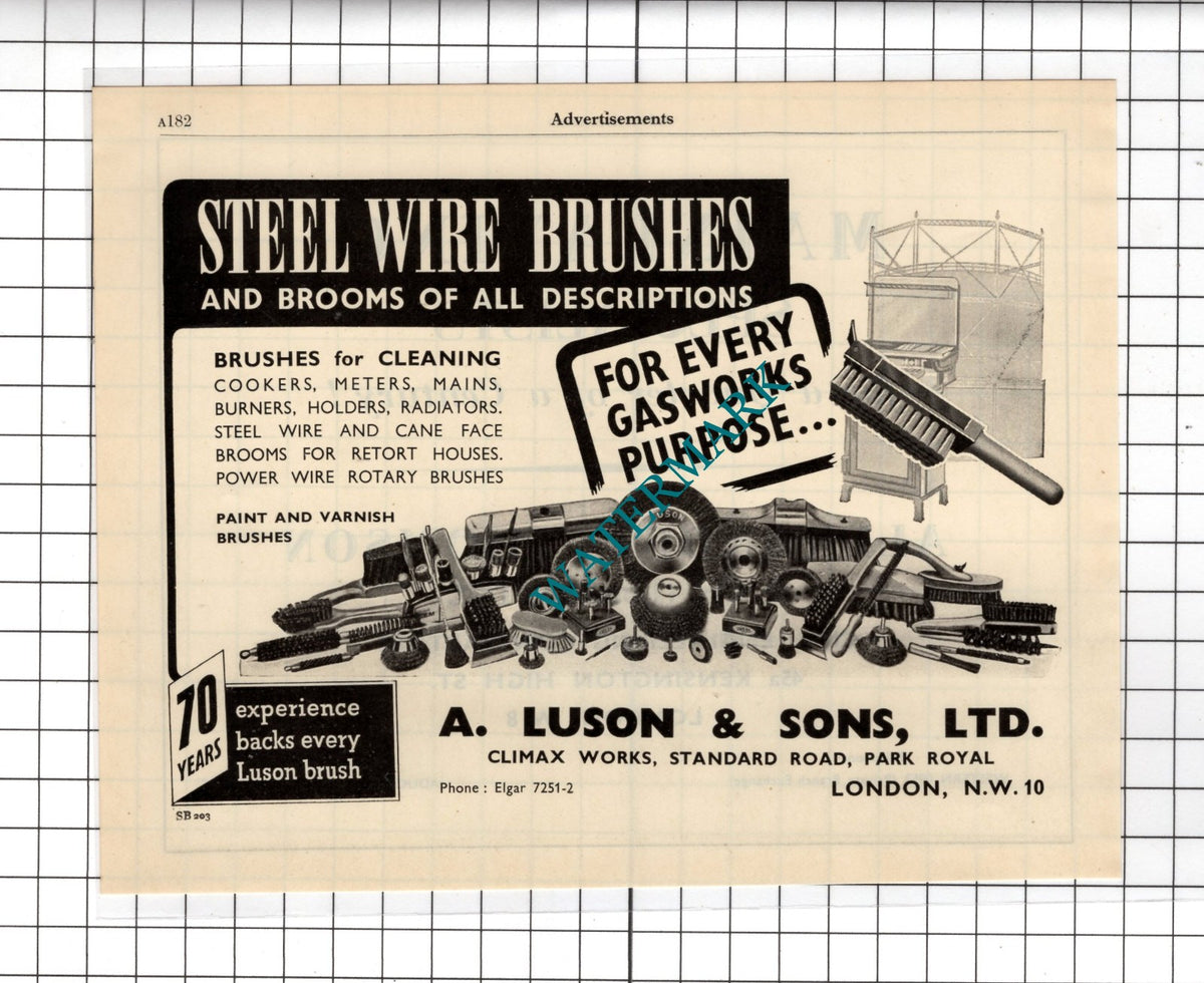 A Luson & Sons Ltd London / Alexander Thomson & Co London Ltd - 1951 Advert