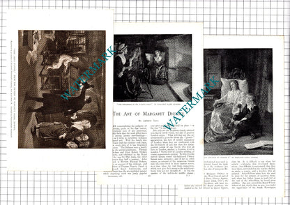 Margaret Dicksee Artist Arthur Levi  - 1907 Article / Print