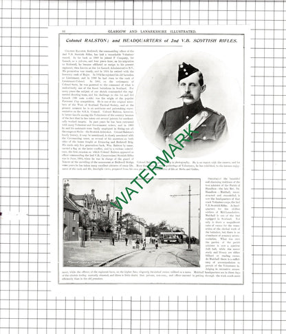 Col Thomas Robertson-Aikman Ross House Col Ralston Bothwell -1904 Article