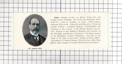Dr John Couper Ellesborough Manor / Andrew Clark Cowley Grove  c.1910 Cutting