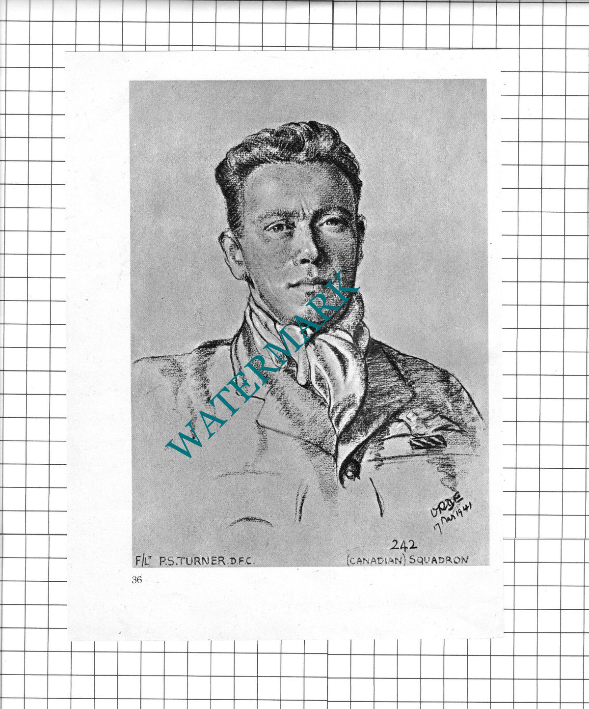 Flt Lt T F Neil / F/Lt P S Turner  WW2 Pilot - 1942 Book Print