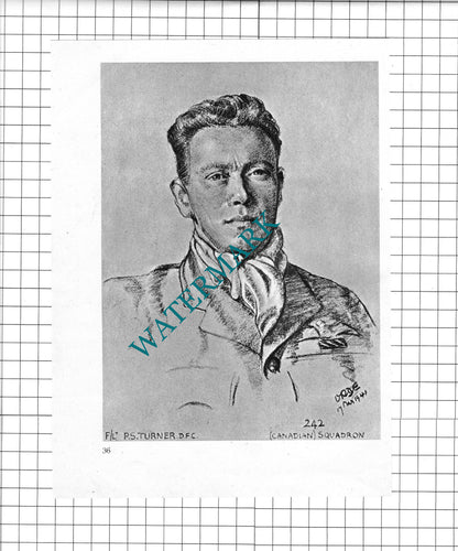 Flt Lt T F Neil / F/Lt P S Turner  WW2 Pilot - 1942 Book Print