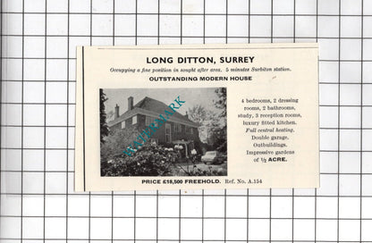 Hoopers Court Beckley Sussex / Long Ditton Surrey - 1967 SMALL House Advert