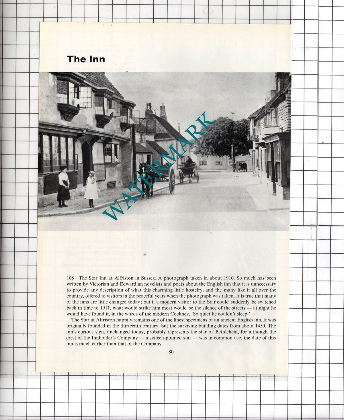 The Star Inn Alfriston Sussex - Cutting