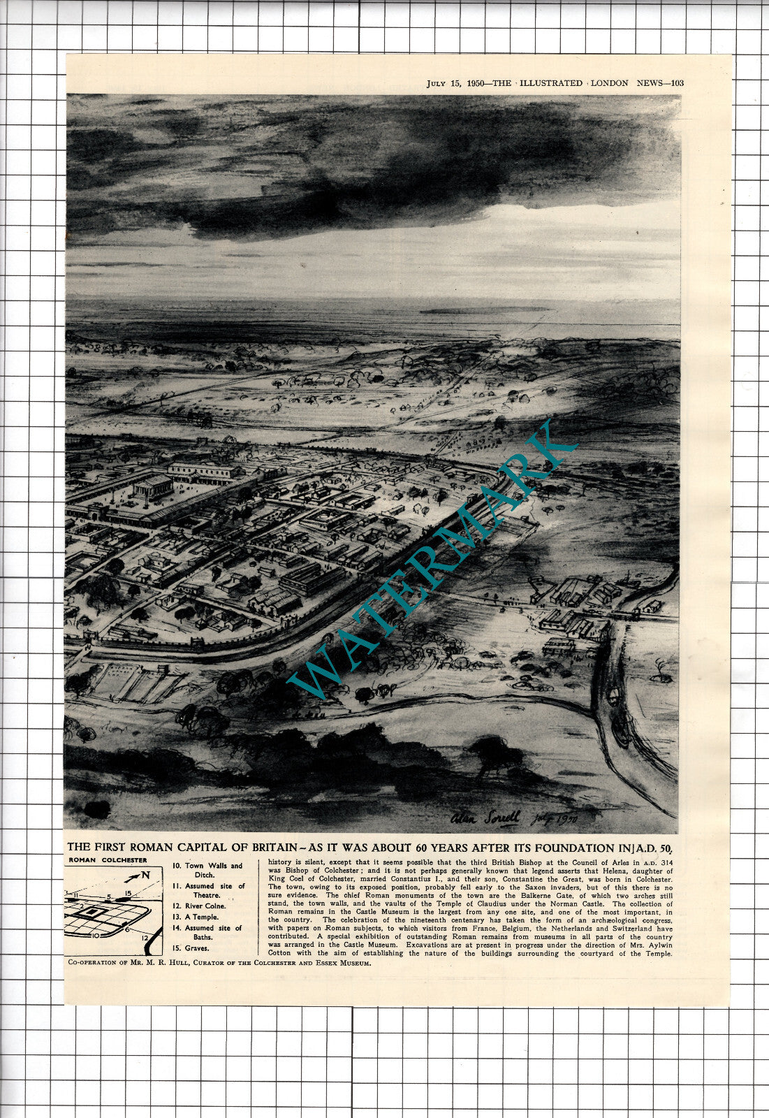Colchester Essex  Roman Colchester - 1950 Article / Print