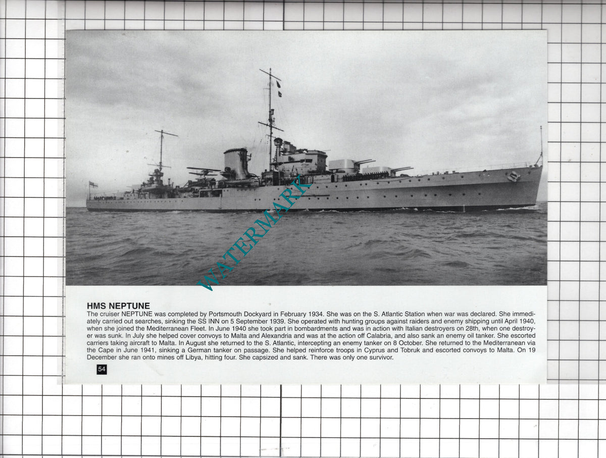 HMS NEPTUNE Ship - Cutting