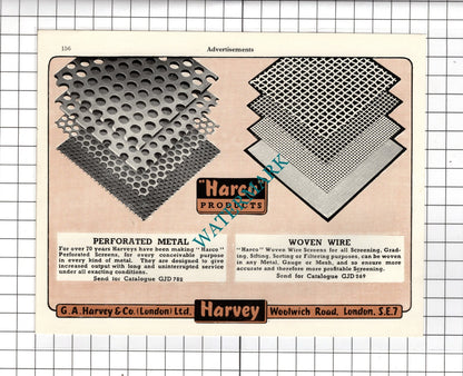 G A Harvey & Co London Ltd / Richard Klinger Ltd Sidcup Kent -  1951 Advert