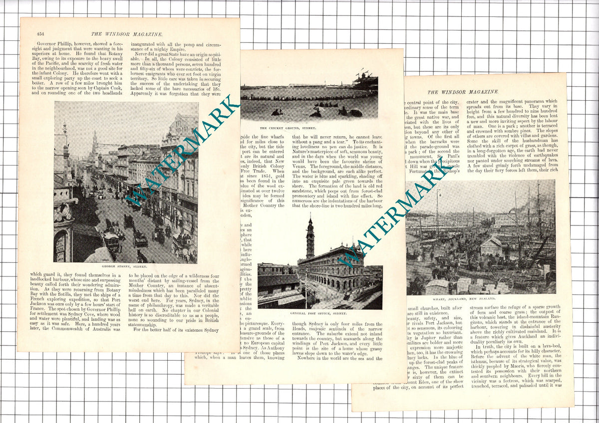 Sydney Australia Auckland New Zealand Naval Base - 1907 Article / Print