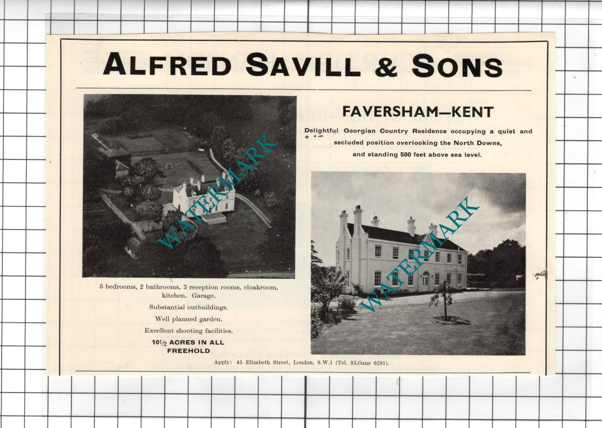 Faversham Kent House Sale Advert - 1967