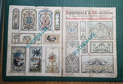 Baxendale & Co Miller Street Manchester Folded Pullout Advert - 1887