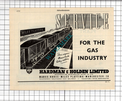 Horseley-Piggott Tipton / Hardman & Holden Ltd Miles Platting -  1951 Advert