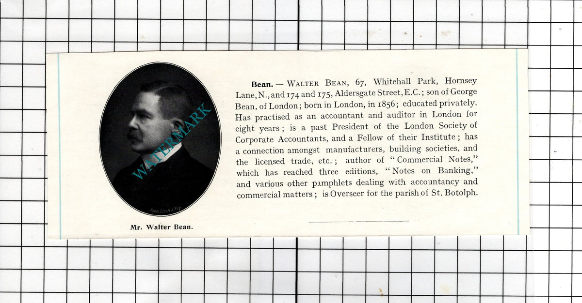 Stanley Howard Bersey Mayfair House  / Walter Bean London - c.1905 Clipping