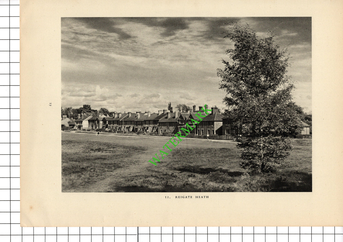 Reigate Heath Surrey - 1949 Book Print