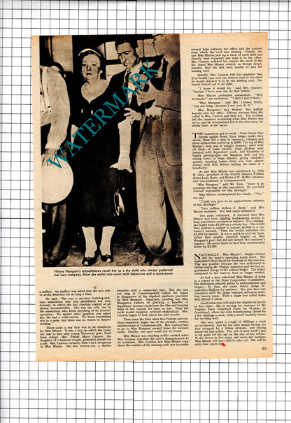 Miss Minnie Mangum Norfolk Virginia America - 1956 Article